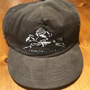 Corduroy Snap Back Hat Grateful Dead Tamalpais Chiefs Football Gray Shakedown